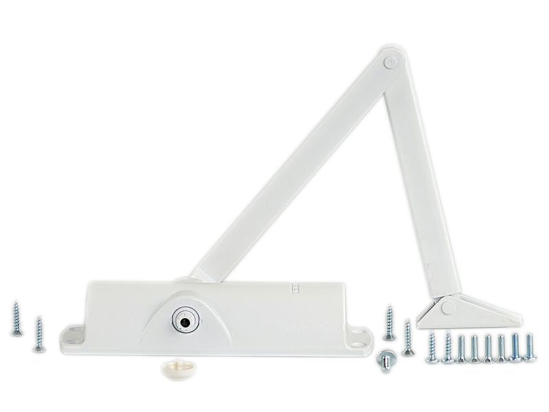 Купить Доводчик дверной, рычажная тяга (белый) TS 1000 C в Великом Новгороде